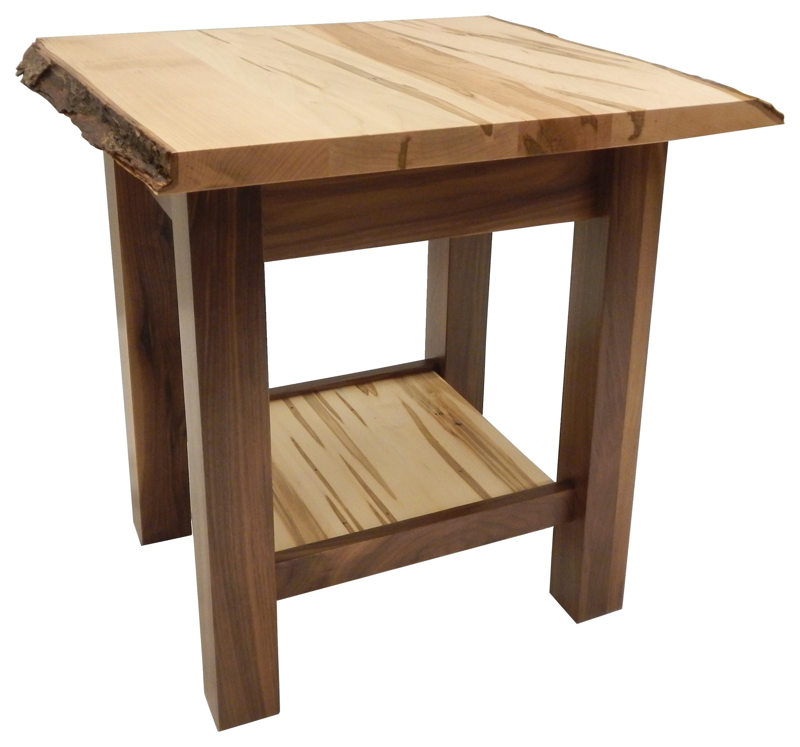 Wayside Custom Furniture Settler's Live Live Edge End Table Wayside Furniture End Tables